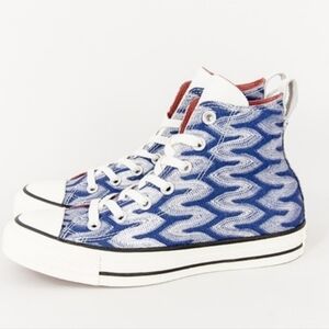 Coverse X MISSONI Chuck Taylor High Top Sneakers Size 7.5M/9.5W
